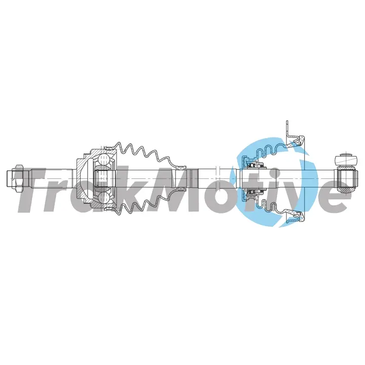 MITSUBISHI Напіввісь передн. лів. SPACE STAR (DG_A) 1.6 16V 01-04 TRAKMOTIVE 30-2952