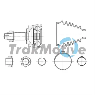 JEEP К-кт ШРКШ RENEGADE VAN (BU, B1) 1.4 14- TRAKMOTIVE 40-0979