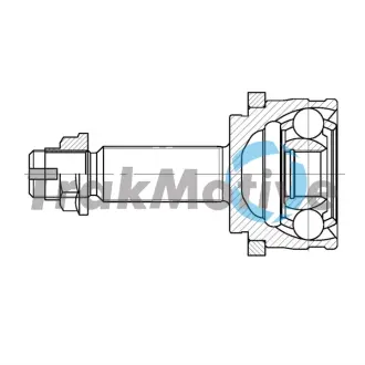 KIA ШРКШ зовнішній к-кт Rio 1,25 11-, HYUNDAI GETZ (TB) 1.1 02-05 TRAKMOTIVE 401006