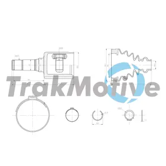 AUDI К-кт ШРКШ передн. прав. Q3 (8UB, 8UG) 2.0 TDI 14-18, VW PASSAT B8 2.0 TDI 14-24 TRAKMOTIVE 450321