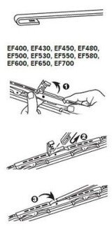 ExactFit Щітка склоочисника,каркасна OEМ (450мм) trico EF450