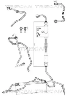 TRISCAN BMW Гідравлічний шланг ГУР 5 (E60) 04- triscan 851611010 Бмв E63