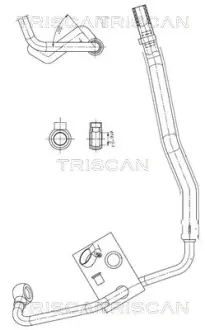 TRISCAN MINI Гідравлічний шланг ГУР MINI (R50, R53) 01- triscan 851611014