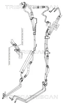 TRISCAN FORD Гідравлічний шланг C-MAX 07-, FOCUS II 04- triscan 8516 16038