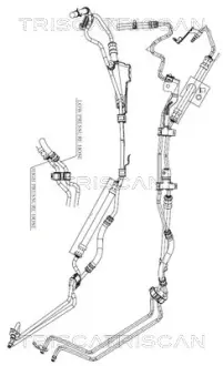 TRISCAN FORD Гідравлічний шланг C-MAX 07-, FOCUS II 04- triscan 8516 16038
