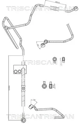 TRISCAN VW Гідравлічний шланг ГУР 98-, SKODA, SEAT triscan 8516 29004