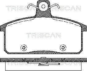 Колодки гальмівні передні / задні triscan 811069012