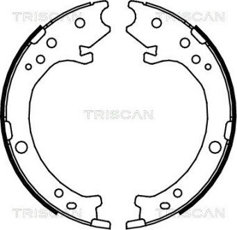 Комплект гальмівних колодок, Стоянкове гальмо triscan 810040007