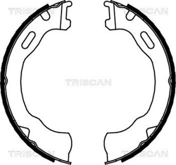 Комплект гальмівних колодок, Стоянкове гальмо triscan 810080007 на Форд Эксплорер 3