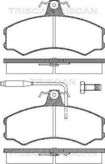 Передние тормозные колодки triscan 811010792
