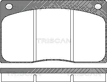 Передні тормозні (гальмівні) колодки Triscan 811010799