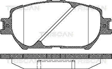 Передние тормозные колодки triscan 811013056 на Тойота Камри 30