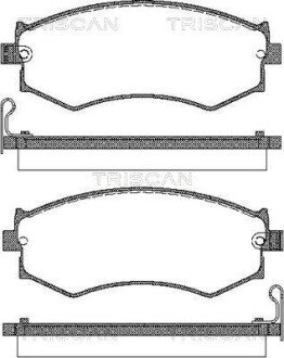 Передние тормозные колодки triscan 811014996 на Infiniti G25