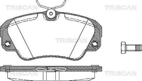 Передние тормозные колодки triscan 811024005 на Опель Омега б