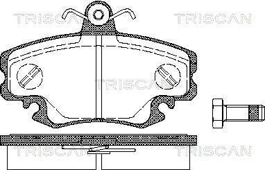 Передние тормозные колодки triscan 811025010 на Рено Sandero