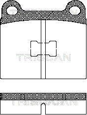 Передние тормозные колодки triscan 811029214