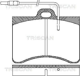 Передние тормозные колодки triscan 811038782