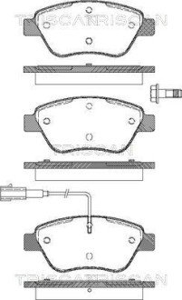 Тормозные колодки triscan 8110 15019 на Фиат Добло