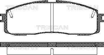 Задние тормозные колодки triscan 811013152