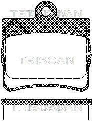 Задние тормозные колодки triscan 811023016