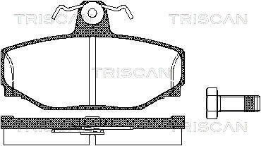 Задние тормозные колодки triscan 811027919 на Вольво 850