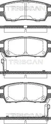 Задні тормозні (гальмівні) колодки Triscan 811042003 (фото 1)