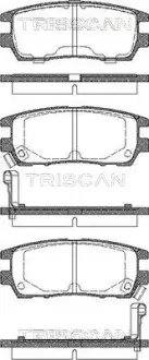 Задні тормозні (гальмівні) колодки triscan 811042003 Митсубиси Pajero sport