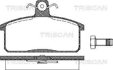 Задние тормозные колодки triscan 811069013