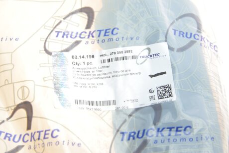 Патрубок повітряний trucktec Automotive 0214198