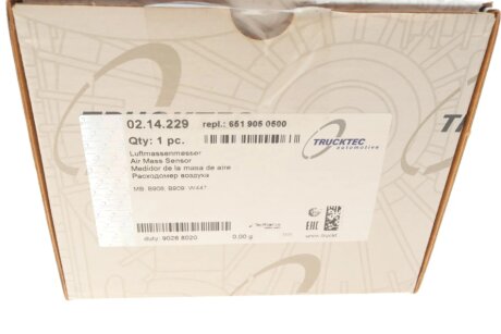 Витратомір повітря trucktec Automotive 0214229