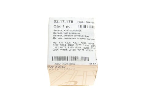 Датчик тиску палива trucktec Automotive 0217178