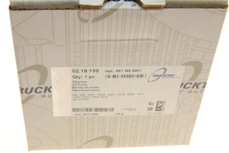 Насос масляний trucktec Automotive 0218155