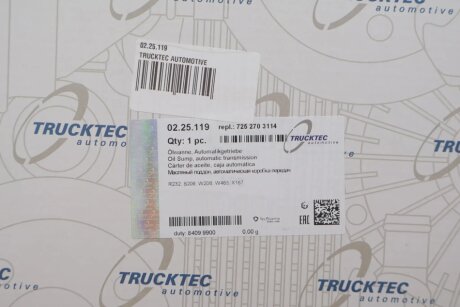 Оливний піддон, автоматична КП trucktec Automotive 0225119