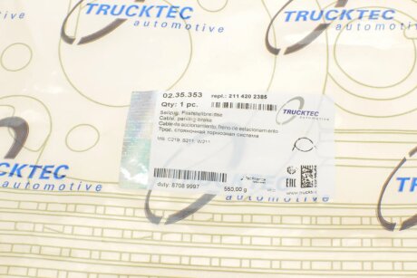 Трос ручника trucktec Automotive 0235353