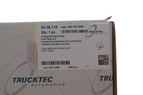 Насос паливний trucktec Automotive 0238118