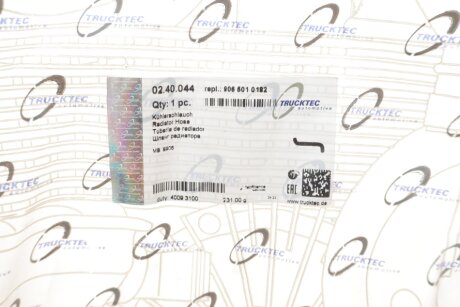Патрубок радиатора trucktec Automotive 0240044