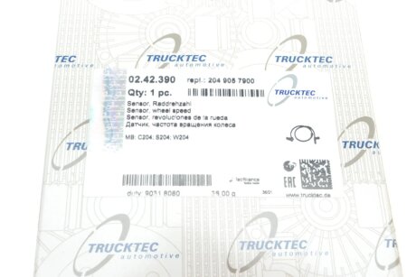 Датчик частоти обертання колеса trucktec Automotive 0242390