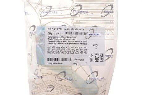Натяжний пристрій ланцюга, привод оливного насоса trucktec Automotive 0712170