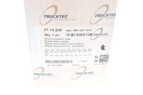 Клапан пневмо trucktec Automotive 0714209