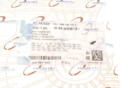 Фланец системы trucktec Automotive 0719033