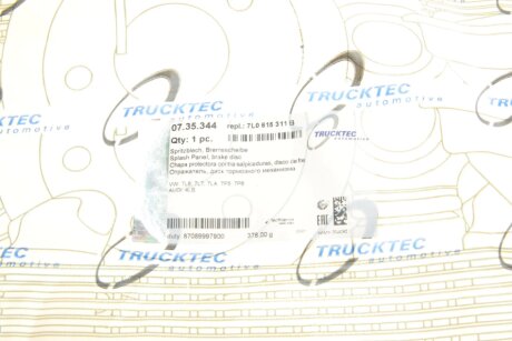 Захист колодок trucktec Automotive 0735344