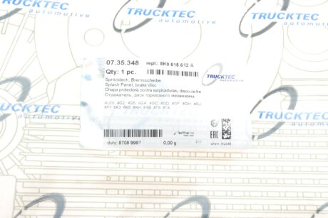 Захист колодок trucktec Automotive 0735348