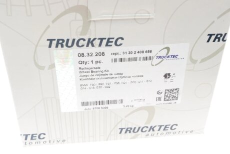 Підшипник маточини (комплект) trucktec Automotive 0832208