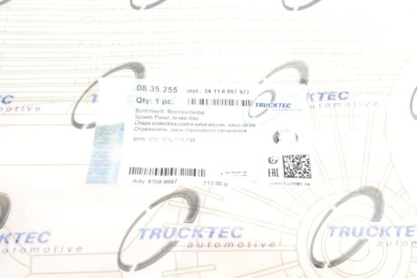 Захист колодок trucktec Automotive 0835255