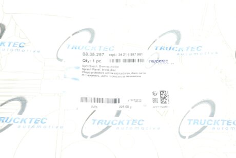 Захист колодок trucktec Automotive 0835257
