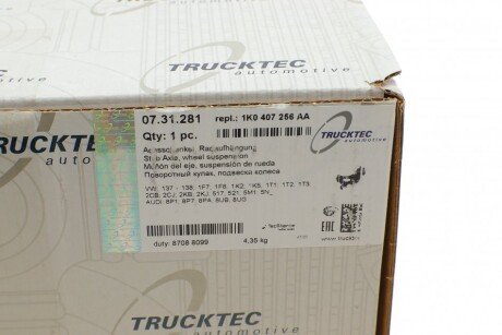 Цапфа (поворотний кулак) trucktec Automotive 0731281