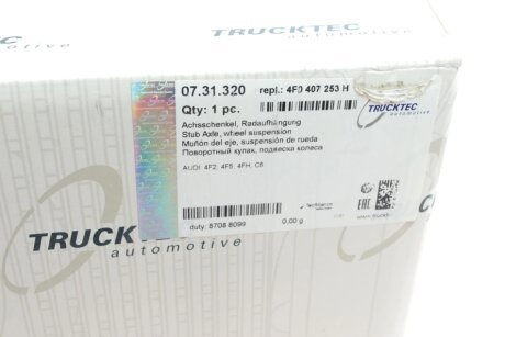 Цапфа (поворотный кулак) trucktec Automotive 0731320