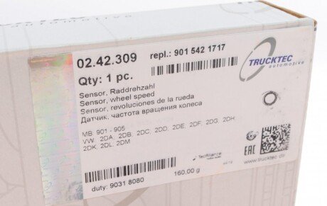 Датчик абс передній trucktec Automotive 0242309