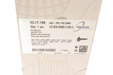 Котушка (модуль) запалювання trucktec Automotive 0217188