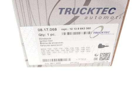Катушка (модуль) зажигания trucktec Automotive 0817068